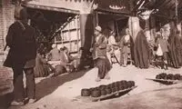 تصویری از یک سفره ناهار اعیانی در دوران احمدشاه