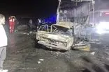 مرگ ۲ سرنشین بر اثر تصادف در آزادراه کاشان-قم