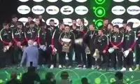 عزاداری تیم ملی فرنگی در مراسم قهرمانی!