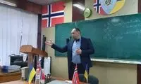 تدریس استاد دانشگاه اوکراین از خط مقدم!