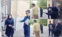 تصاویری از بازسازیِ خون‌خواهی زن جوان