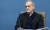 حضور پزشکیان در تجمع مردمی میدان انقلاب