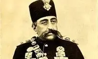نقاشی جالبی که ناصرالدین‌شاه از خودش کشید