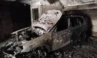 لحظه نجات معجزه‌آسای راننده BMW از دل آتش