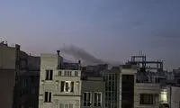 تصاویری از دود سیاه در خیابان پیروزی تهران