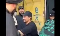 مهران رجبی و مصطفی راغب در موکب زائران اربعین