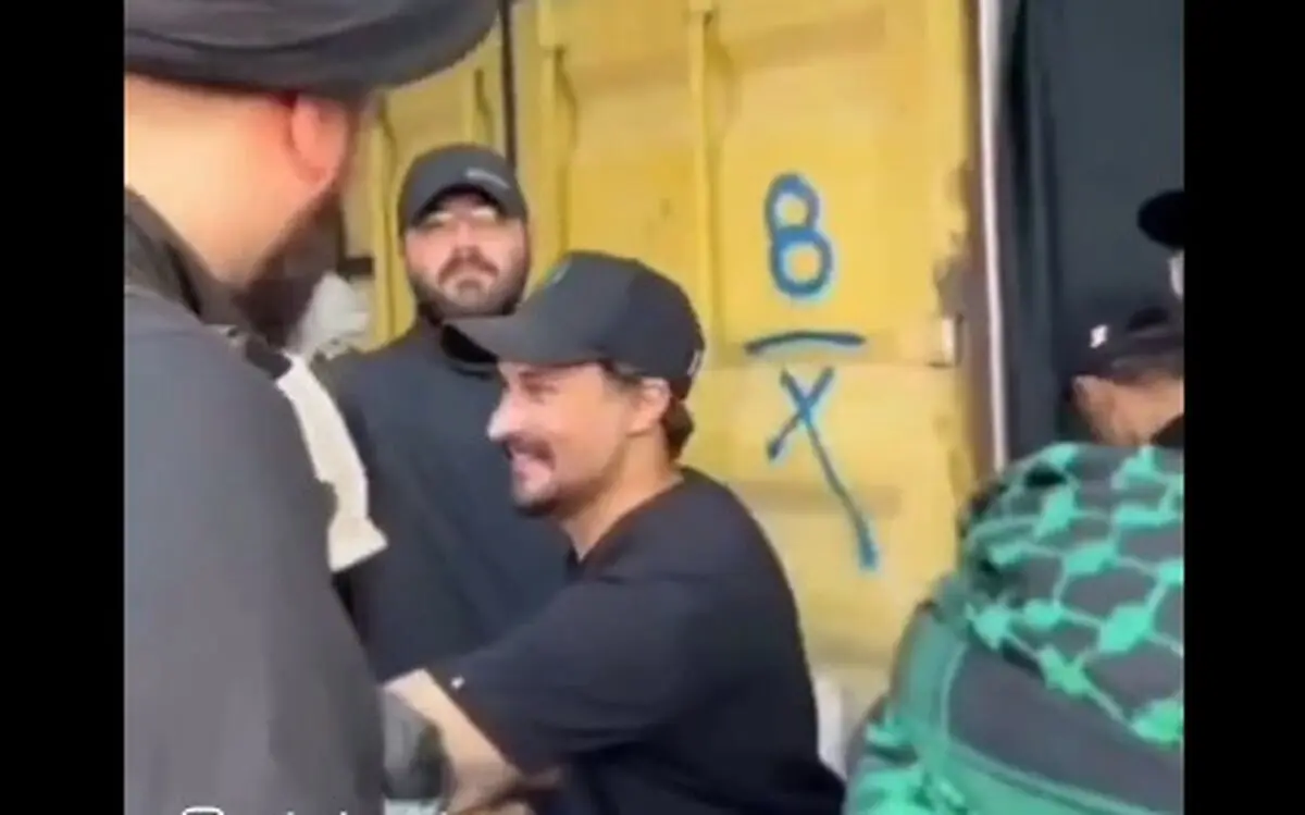 مهران رجبی و مصطفی راغب در موکب زائران اربعین