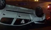 تصادف سنگین پژو ۲۰۶ در بزرگراه یادگار امام