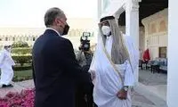  تیپ خاص وزیر خارجه قطر در دیدار با امیرعبداللهیان