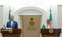 قاب خاص از امیرعبداللهیان و یک نیروی امنیتی زن