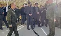 ارتشی‌های ایران در کنار پوتین با لباس خاص