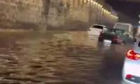 ویدئویی از آب‌گرفتگی شدید معابر تبریز خبرساز شد