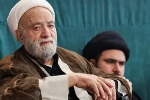 تصاویری از حجت‌الاسلام قرائتی در چهلم رهبر شهید