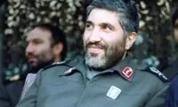 سردار احمد کاظمی سوار بر اسب در جبهه جنگ