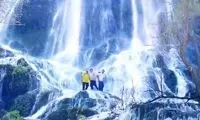 تصاویر عجیب بزرگترین آبشار خاورمیانه در ایران 