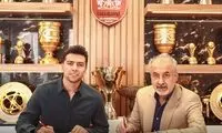  سعید مهری با پیراهن و جام‌های پرسپولیس دلبری کرد
