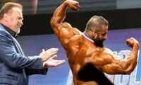 ویدیویی دیده نشده از صمیمیت آرنولد با هادی چوپان
