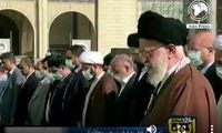 تصاویری از اقامه نماز عید فطر به امامت رهبری