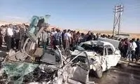 لحظه سرشاخ شدن ۲۰۶ با خودروی سواری در جاده تبریز
