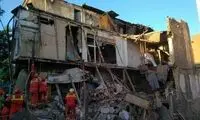 فروریختن خانه قدیمی در جنوب تهران