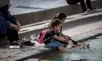چند قاب جالب و دیدنی از آبتنی در نقش جهان