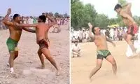 کبدی با سیلی؛ ورزشی منحصر به فرد و عجیب
