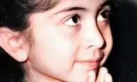 تصویری از لیلا فروهر در مدرسه، وقتی اول ابتدایی بود