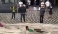 شادی زاید الوصف مردم جده از بارش باران