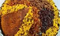  عدس پلوی نذری با گوشت چرخ کرده برای ماه رمضان