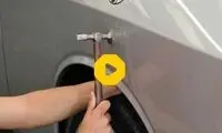 اقدام عجیب صافکاری ماشین با آجر و سیمان!