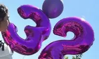 جشن تولد ساده خانم بازیگر با لباس خواب!