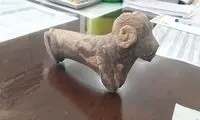 کشف اتفاقی یک قوچ سنگی ارزشمند توسط یک گلپایگانی