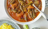 طرز تهیه خورشت بامیه جاافتاده به سبک قدیمی