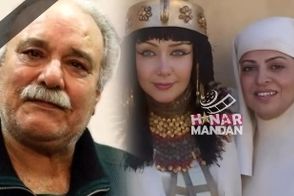 اشک‌های خانم بازیگر در مراسم خاکسپاری محمد کاسبی