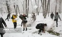 خوشحالی برای بارش برف به سبک جوانان مشهدی