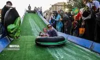 نذر پیراشکی در مراسم ده کیلومتریِ امروزِ تهران