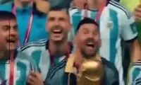 پست جالب مسی یک ماه بعد از جام جهانی