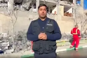 تصاویر پس از حمله به یک منطقه در پردیسِ تهران