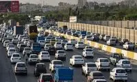 ترافیک سنگین در آزادراه قزوین_ کرج