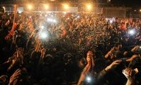 جشن هواداران تراکتور در میدان آزادی تهران