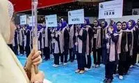 پوشش جالب زنان در افتتاحیه بازی‌های بین‌المللی نوروز