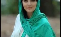 قابی جدید از بازیگر زن چشم رنگی تلویزیون