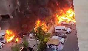 وحشت گزارشگر الجزیره از انفجار برج فلسطین