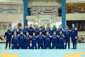 تمرین آزادکاران ایران با آهنگ مازنی در قزاقستان