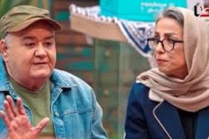 عکس جدید اکبر عبدی و همسرش با یک ژست عاشقانه