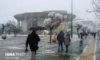 برف و باران در راه تهران