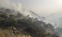 آتش‌سوزی مراتع کوه دیل گچساران مهار شد