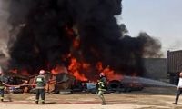 دود سیاه، آسمان کرمانشاه را پوشاند! 