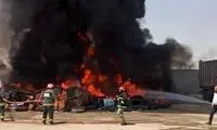 دود سیاه، آسمان کرمانشاه را پوشاند! 