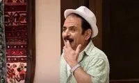قابی از عمو رشید در کنار بازیگر مشهور حریم سلطان